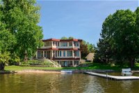 Apartment with Dock and Patio Access on Long Lake