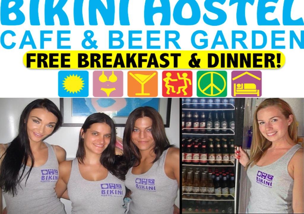 Bikini Hostel Cafe  Beer Garden - Accommodation Florida