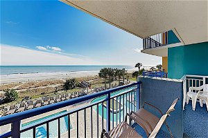 Choice Oceanfront Condo W/ 3 Pools: Steps To Sand Condo