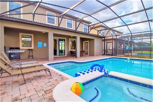 Luxury 6 Bed Home With Private Pool, Spa And Grill! 9033