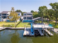 Luxury Lake LBJ House with Heated Swimming Pool and Spill Over Hot Tub and 2 Boat Slips