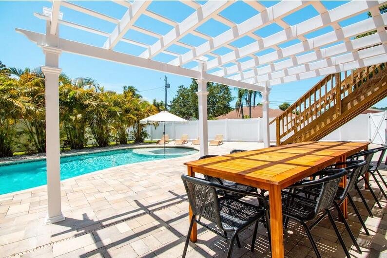 Poolside Palms near Beach with Private Pool home Orlando Tourists