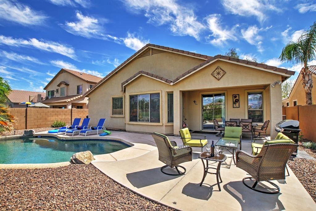 Queen Creek Home with Private Pool  Golf Course View Orlando Tourists