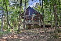 Romantic Asheville Area Cabin with Deck and Hot Tub