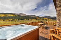 Secluded Alma Log Cabin with Deck Hot Tub and Views