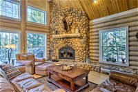 Secluded Log Cabin with Game Room  Forest Views