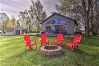 Waterfront Cabin in Detroit Lakes with DeckYard