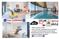CBD Views-With FREE Wine Free-Carpark-Netflix-WiFi - Accommodation NSW