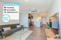 South Brisbane Kozy 1Bed APT  FREE Parking QSB001