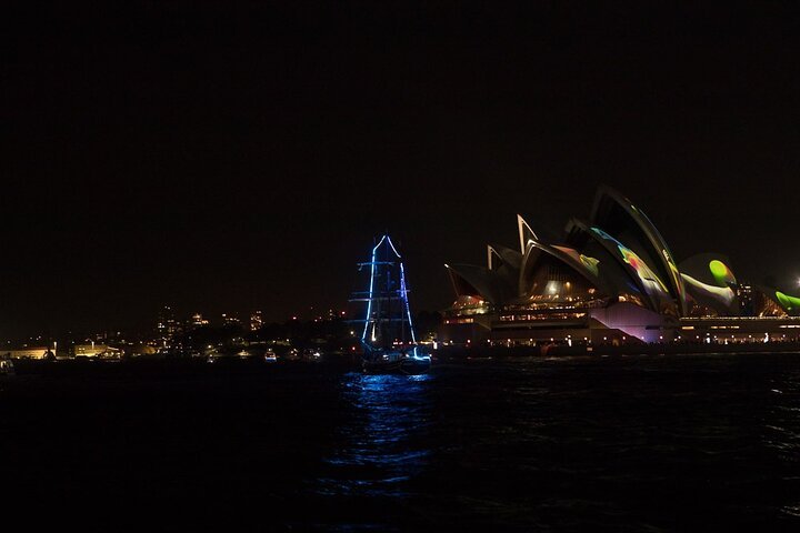 Vivid Tall Ships Dinner Cruise on Sydney Harbour