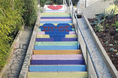 Los Angeles Secret Painted Stairs