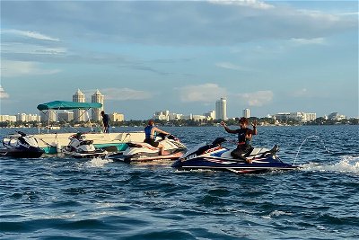 South Beach 1-Hour Jet Ski Rental with Gas Included + Free Pontoon Boat Ride