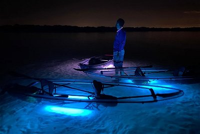 Shell Key Clear Kayak Glow in the Dark Tour