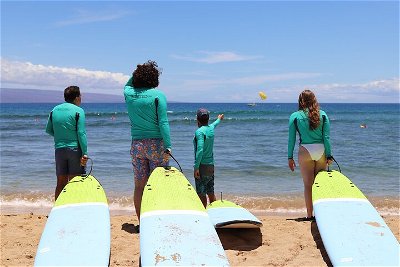 Semi-Private Surf Lesson for Three in Ka'anapali