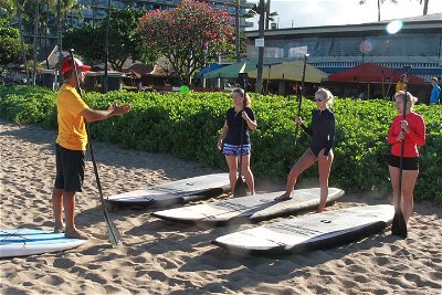Stand-Up Paddle Board Lesson at Ka'anapali Beach