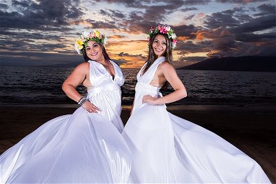 Wailea Beach Private Maui Flying Dress Photoshoot Experience
