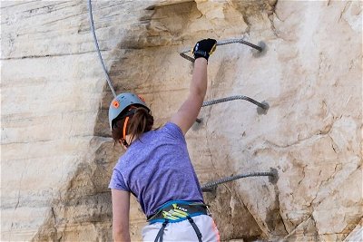 Half Day Rock Climbing (Via Ferrata) Canyoneering & Rappelling in East Zion